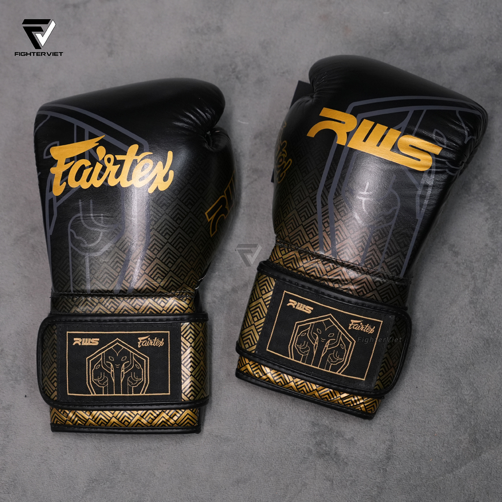 Găng Tay Boxing Fairtex x RWS Champion BGVR-CHAMP01 Black Gold 24 Găng Tay Boxing Fairtex x RWS Champion BGVR-CHAMP01 Black Gold