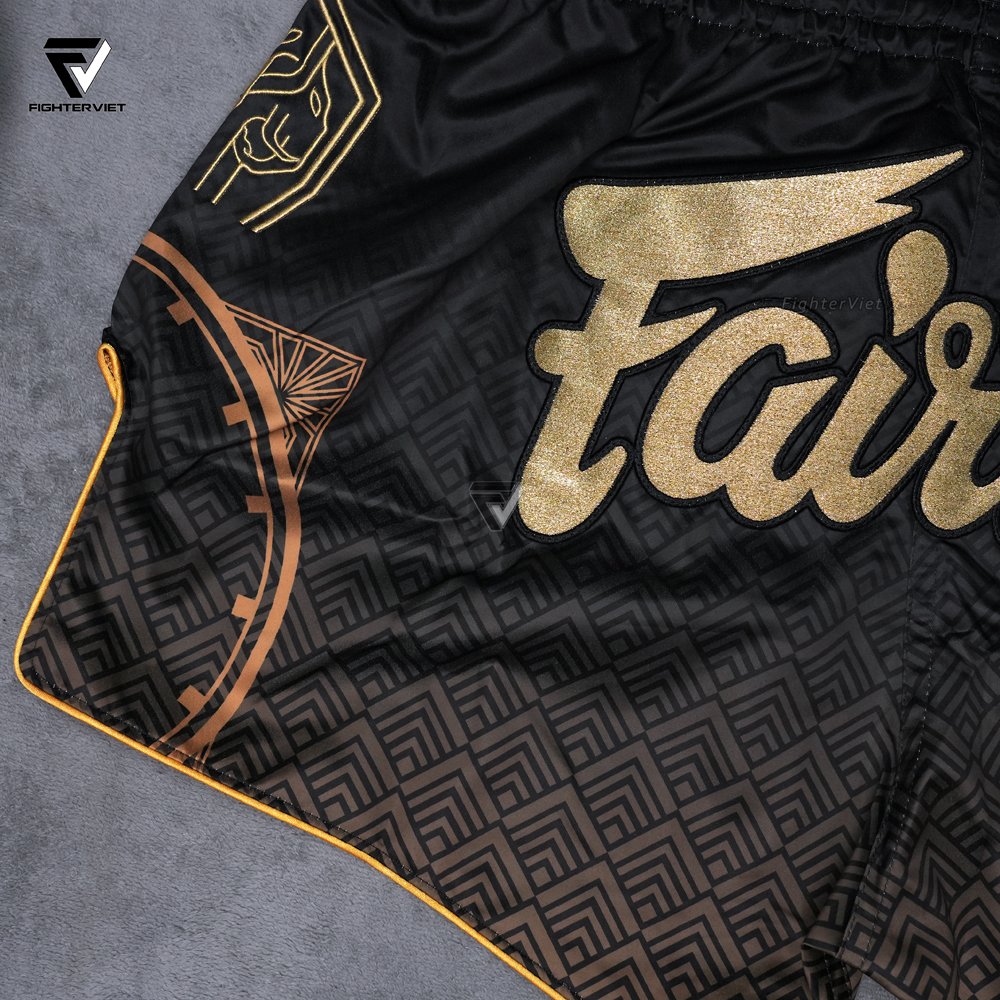 Quần Muay Thai Fairtex x RWS Champion (Rajadamnern World Series) - Black Gold 19 Quần Muay Thai Fairtex x RWS Champion (Rajadamnern World Series) - Black Gold