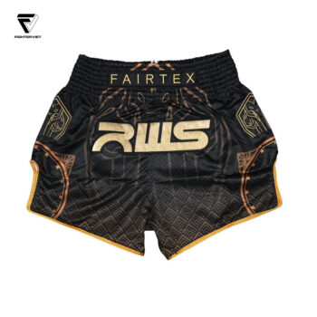 Quần Muay Thai Fairtex x RWS Champion (Rajadamnern World Series) - Black Gold